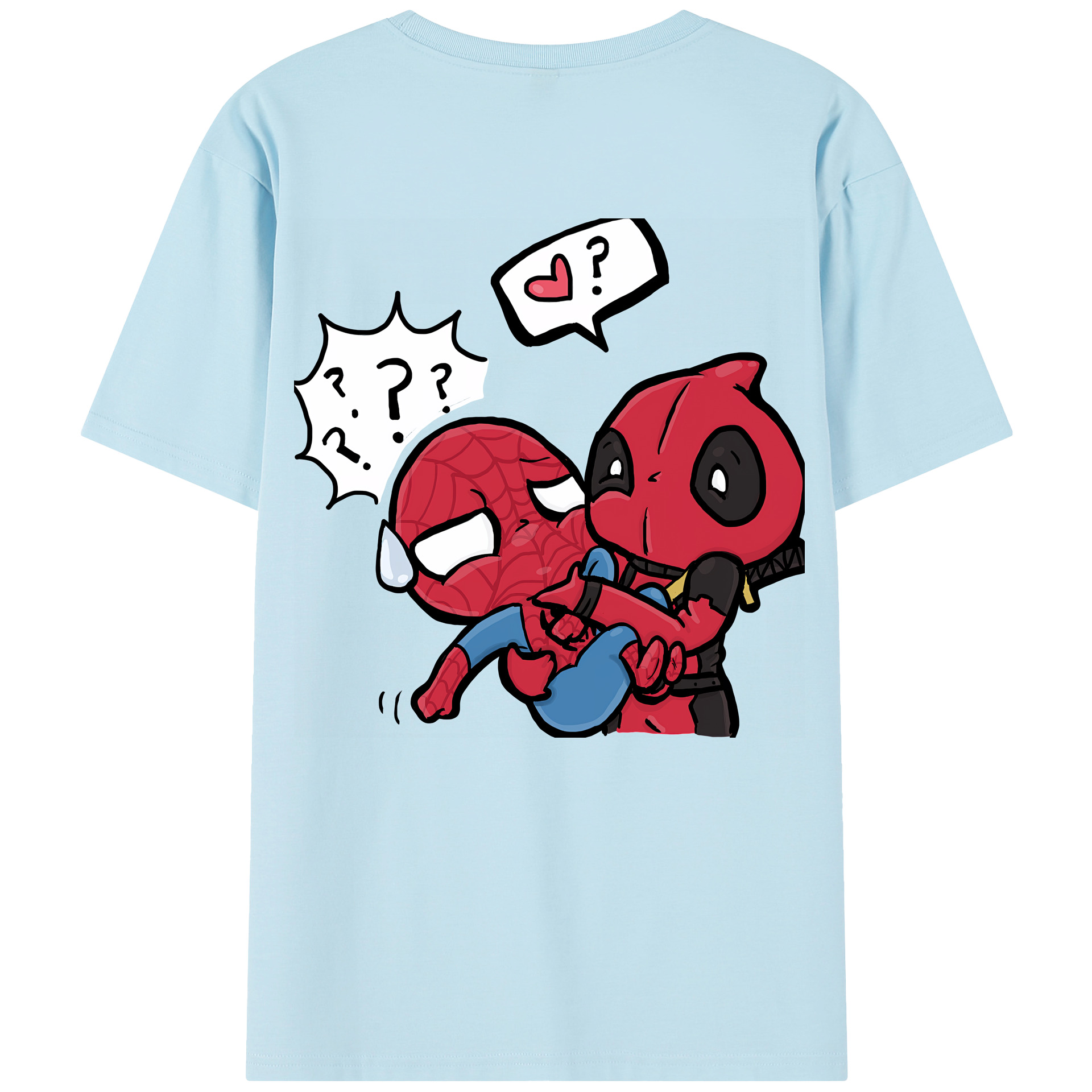 （画像用） Deadpool デッドプール 綿100％半袖Tシャツ（背面プリント）
